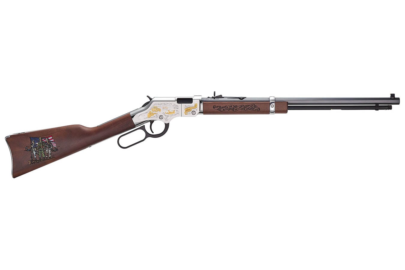 HENRY REPEATING ARMS Spirit of the Corps 250th Anniversary Tribute Ed. H004MC2 22 Caliber Lever-Action Heirloom Rifle